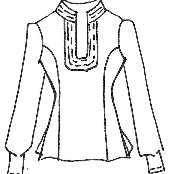 Anna Huling Voile Floral Pattern Peasant Top - Picture 8 of 14